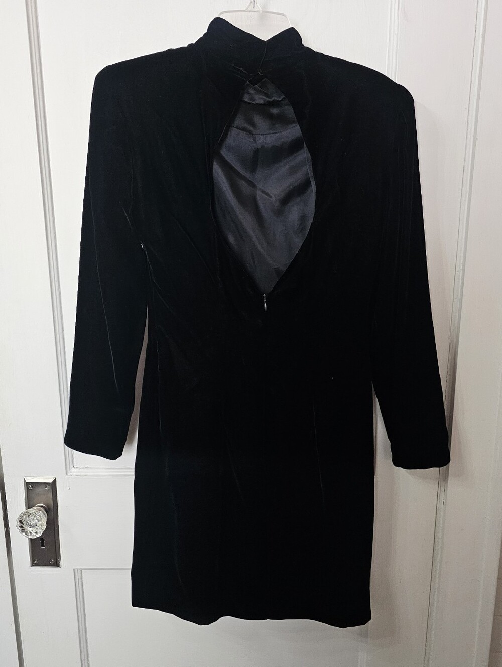 Vintage Nipon Botique From Mock Neck Velvet Dress With Open Back, From Bergdorf View 3